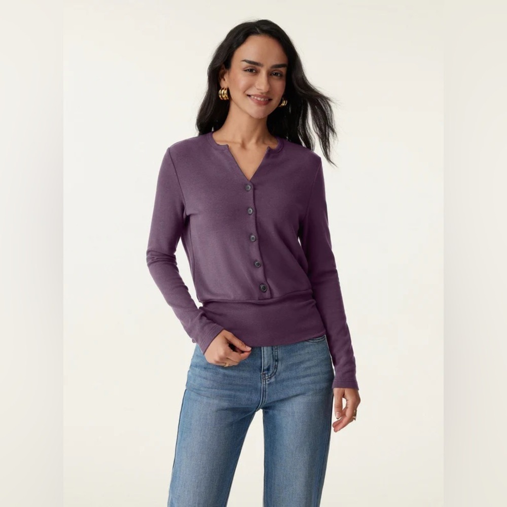 OGL Plantive™ Button-Down Cardigan XS